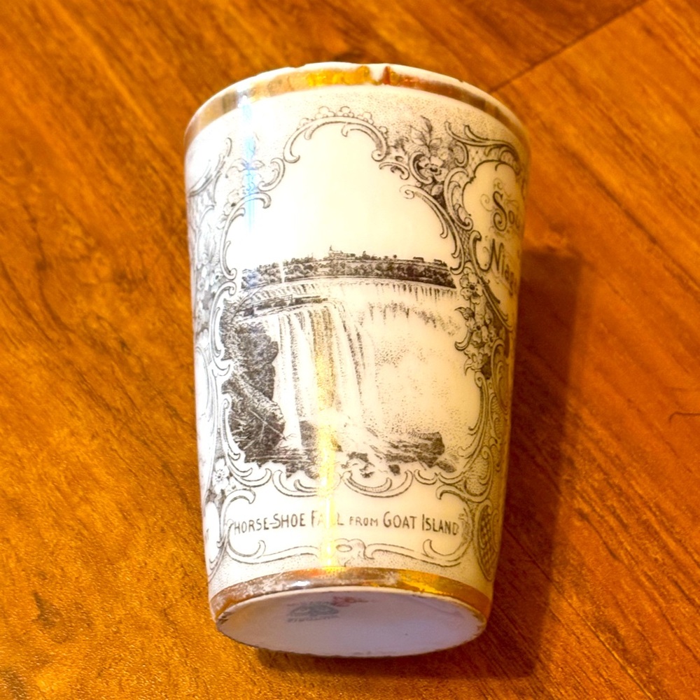 Rare vintage Victoria porcelain factory Tumbler 1900 souvenir Niagara Falls